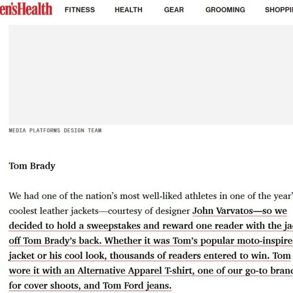 John Varvatos Double-Zip Collar Sheepskin Slim Leather Jacket - ASO Tom Brady - Picture 3 of 16